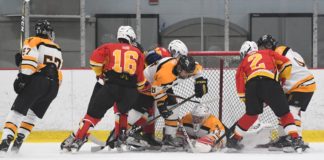 Blair Records Shutout, Friars Hockey Rolls to 7-0 Win.