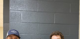 DEFENDING NSCHSAA GOLF CHAMPIONS Matt McGoldrick (left), Dean Muratore (M) and Andrew McGoldrick