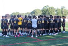 Boys Varsity Soccer Suffers First Multiple-goal Loss since 2019 in 2-0 defeat to Patchogue-Medford